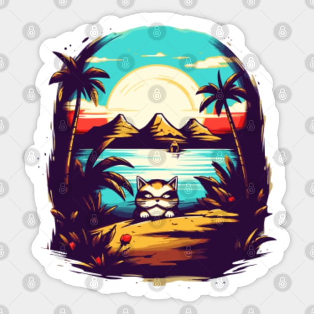 Beach bum cat t shirt hotsell